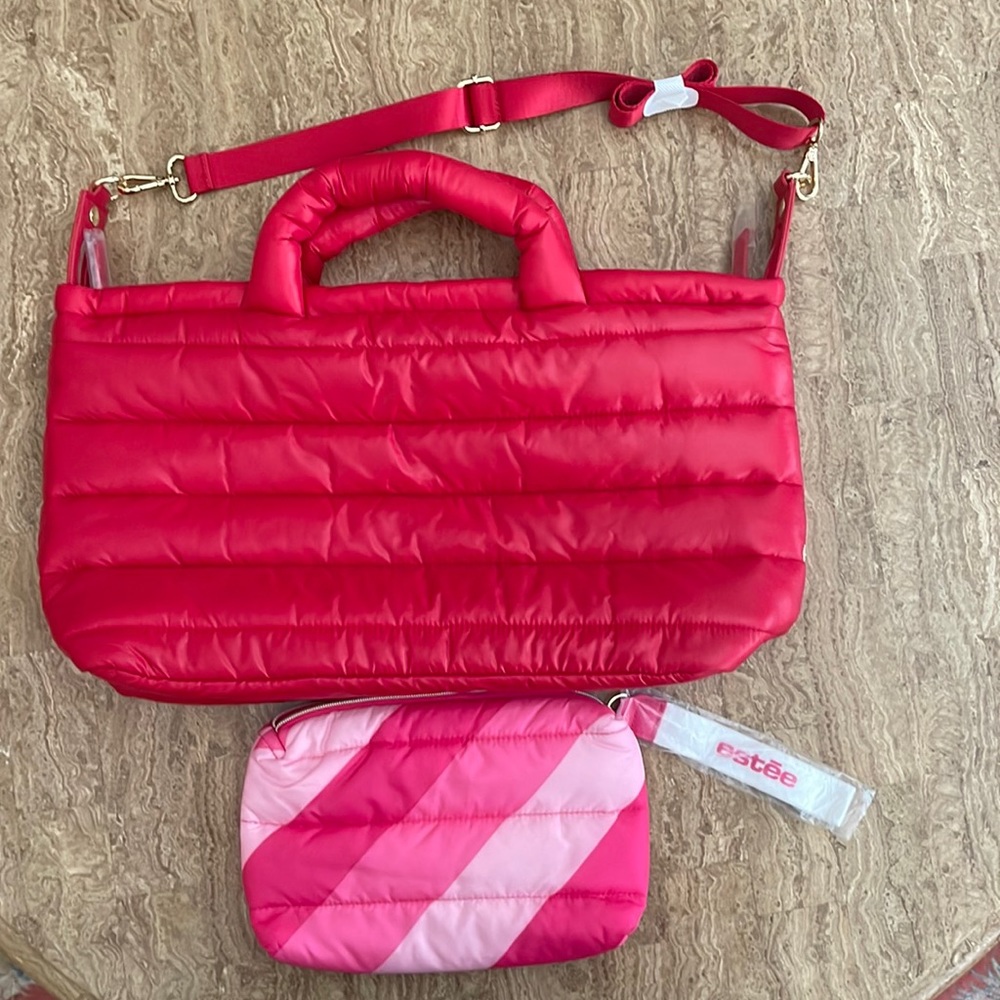 Brand New Estee Lauder tote bag and makeup bag